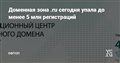 Доменная зона .ru сегодня упала до менее 5 млн регистраций — Офтоп на vc.ru