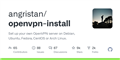 GitHub - angristan/openvpn-install: Set up your own OpenVPN server on Debian, Ubuntu, Fedora, CentOS or Arch Linux.