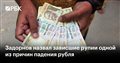 Задорнов назвал зависшие рупии одной из причин падения рубля