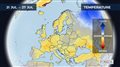 Monthly temperature forecast for Europe 9/7/2025