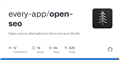 GitHub - every-app/open-seo: Open source alternative to Semrush and Ahrefs