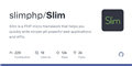 GitHub - slimphp/Slim: Slim is a PHP micro framework that helps you quickly write simple yet powerful web applications and APIs.