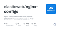 GitHub - elasticweb/nginx-configs: Nginx configurations for most popular CMS/CMF/Frameworks based on PHP