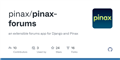GitHub - pinax/pinax-forums: an extensible forums app for Django and Pinax