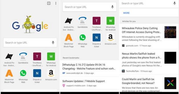 Google тестирует «свой Дзен» в мобильной версии Chrome для Android