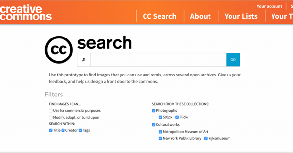 Creative Commons запустила сервис для поиска бесплатных изображений