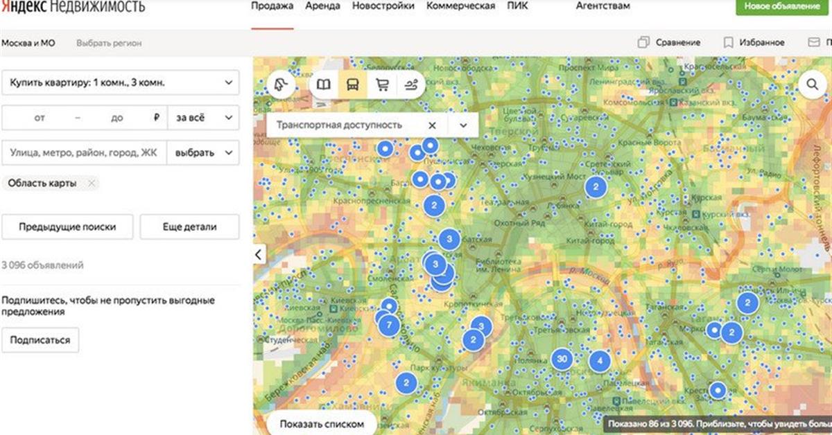 Тепловая карта москвы недвижимость