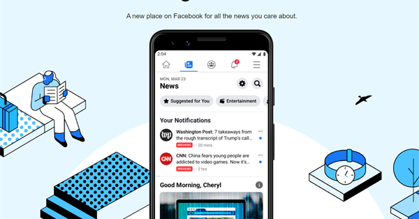 Facebook запустил новый раздел News для всех пользователей в США