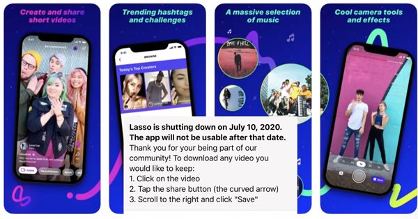 Facebook закрывает сервис коротких видео Lasso – клона TikTok