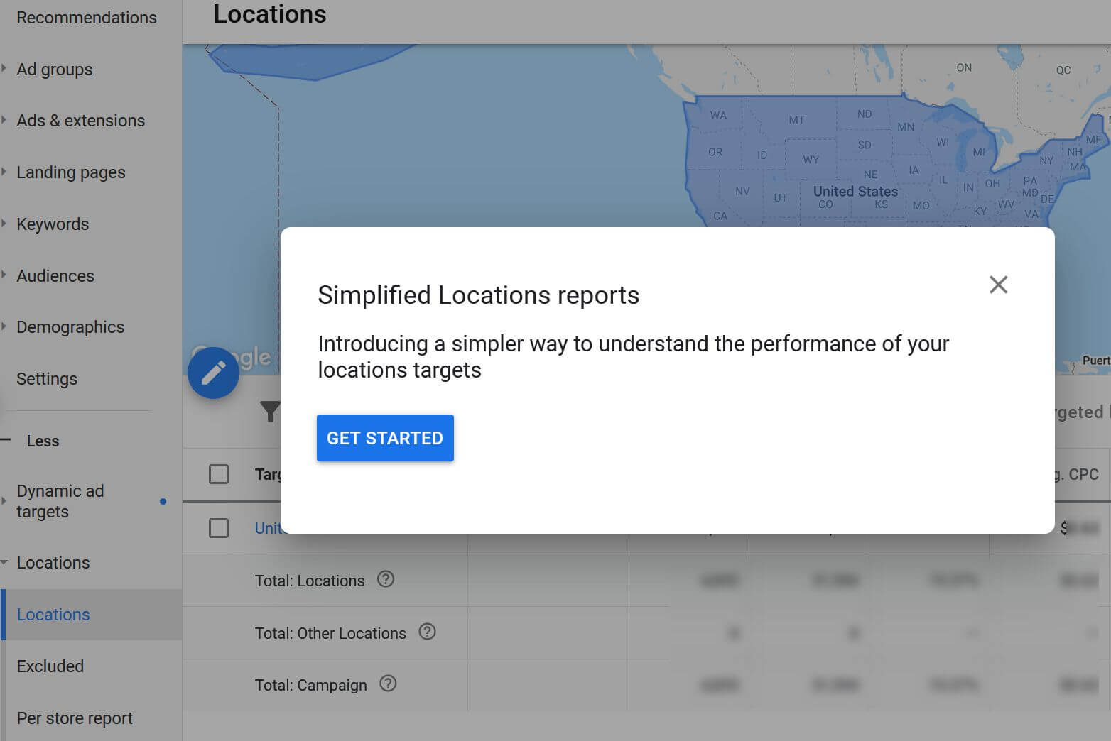 Google Ads обновил отчёт о местоположениях