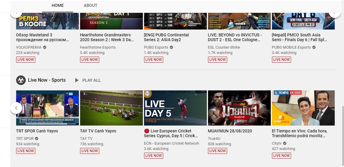Live-content