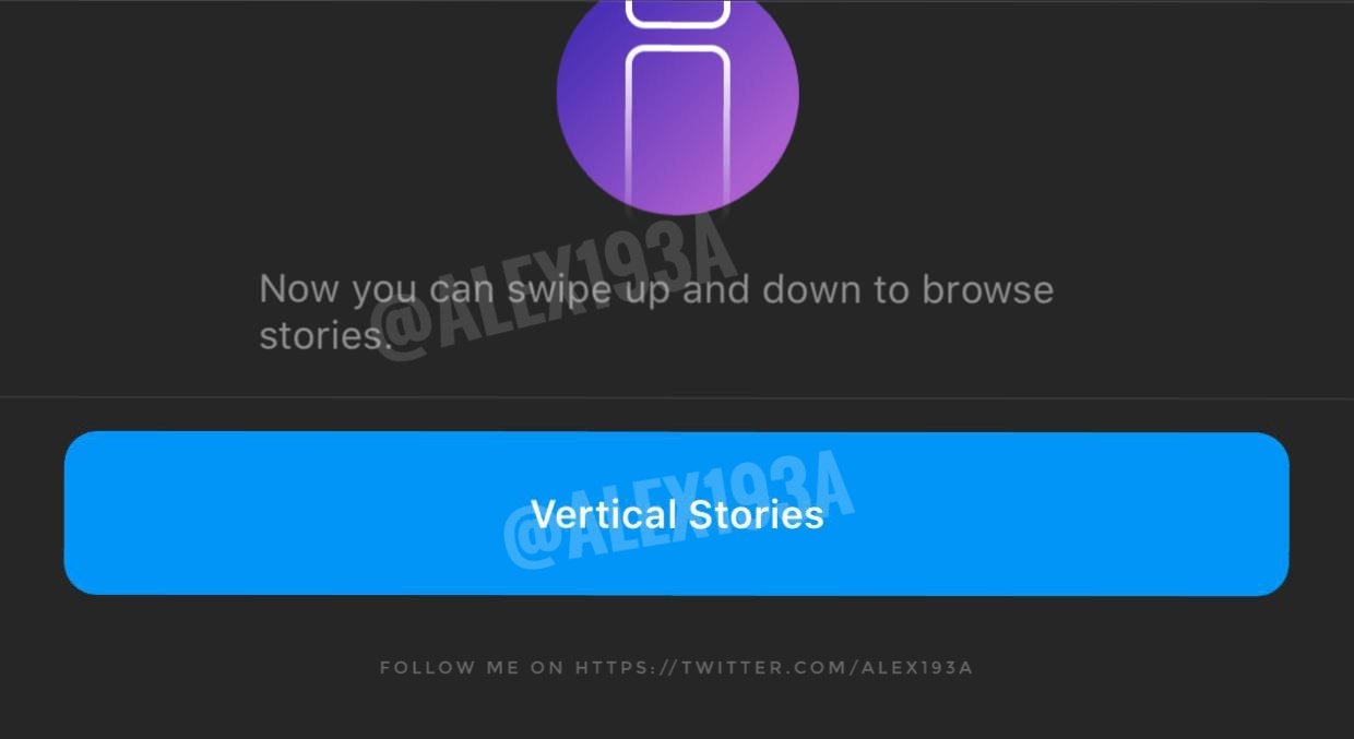 Instagram работает над вертикальной лентой для Stories