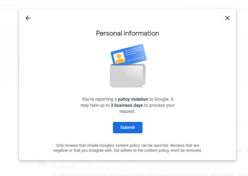Google Мой бизнес обновил форму для отправки жалоб на отзывы