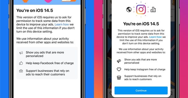 Facebook и Instagram начали просить пользователей iOS разрешить отслеживание
