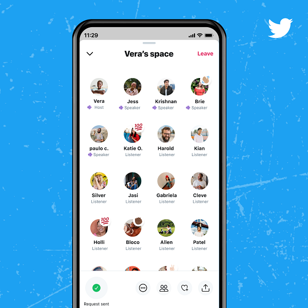 Twitter открыл доступ к Spaces всем аккаунтам с 600+ подписчиками
