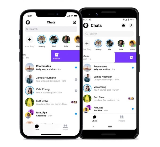 Facebook обновил функционал Messenger и Instagram Direct