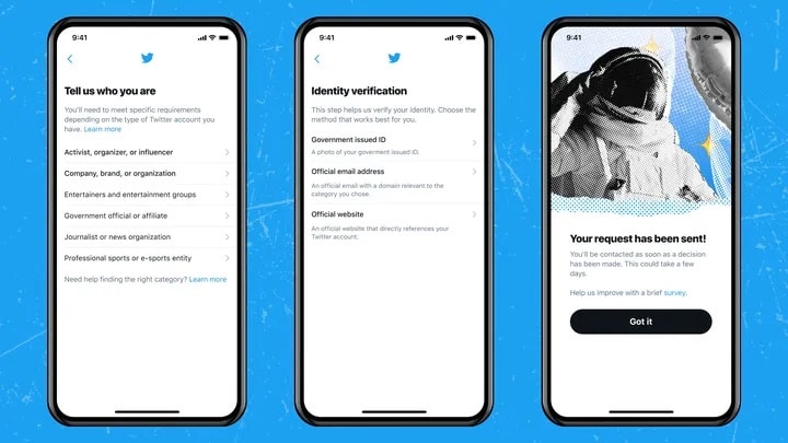 Twitter возобновляет верификацию аккаунтов