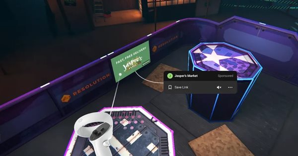 Facebook начнет показывать рекламу в приложениях для Oculus Quest