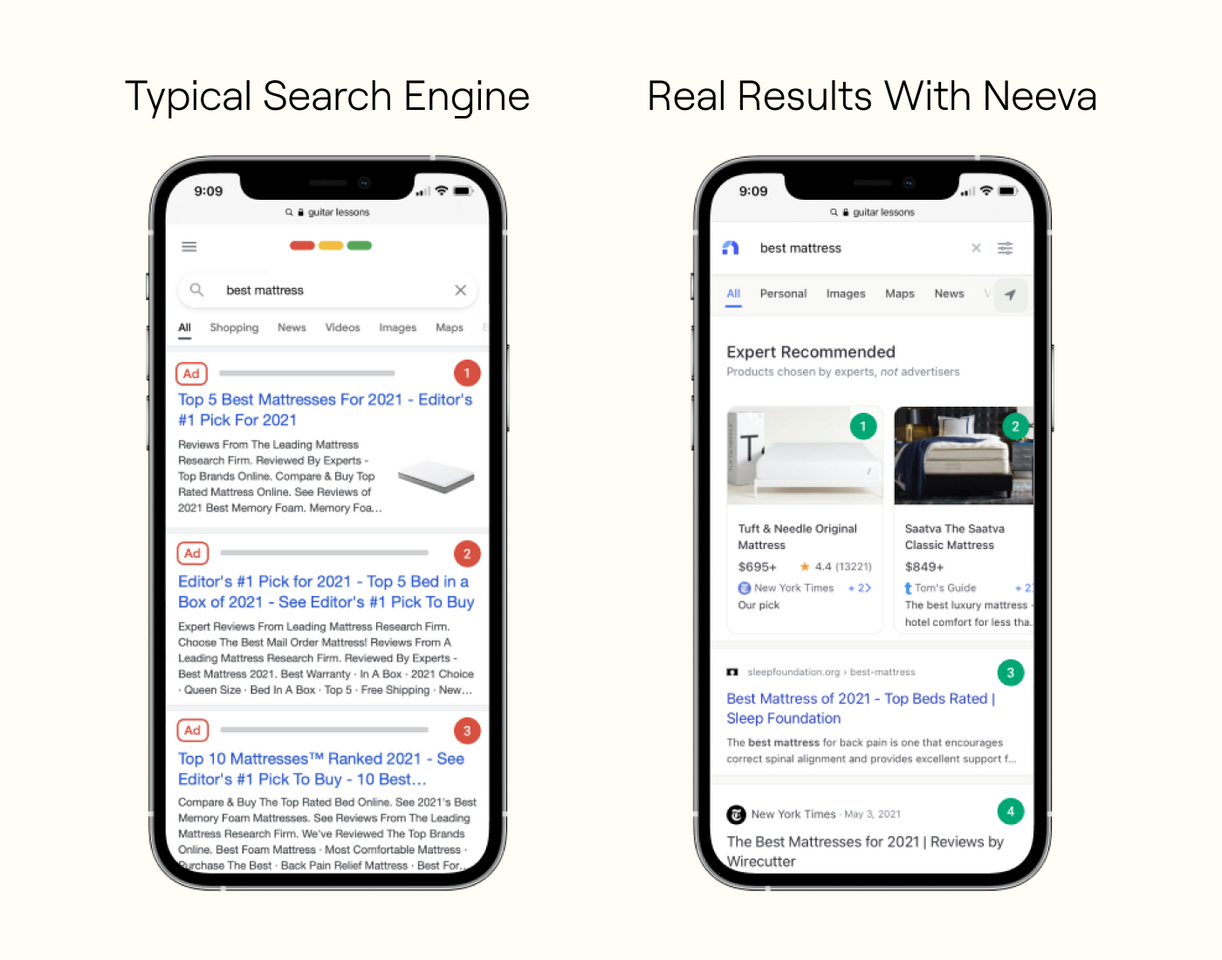 Поисковик Neeva от бывших сотрудников Google стал доступен в США