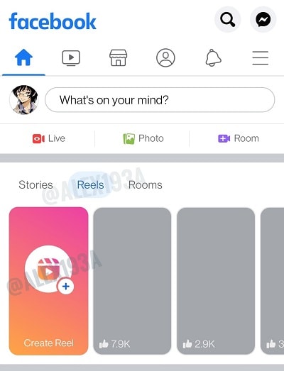 Facebook тестирует новый дизайн панели Stories с Instagram Reels и Rooms