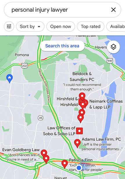 Google начал показывать на Картах отзывы о компаниях