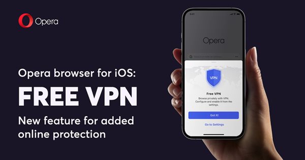 Opera добавила бесплатный VPN в браузер для iOS