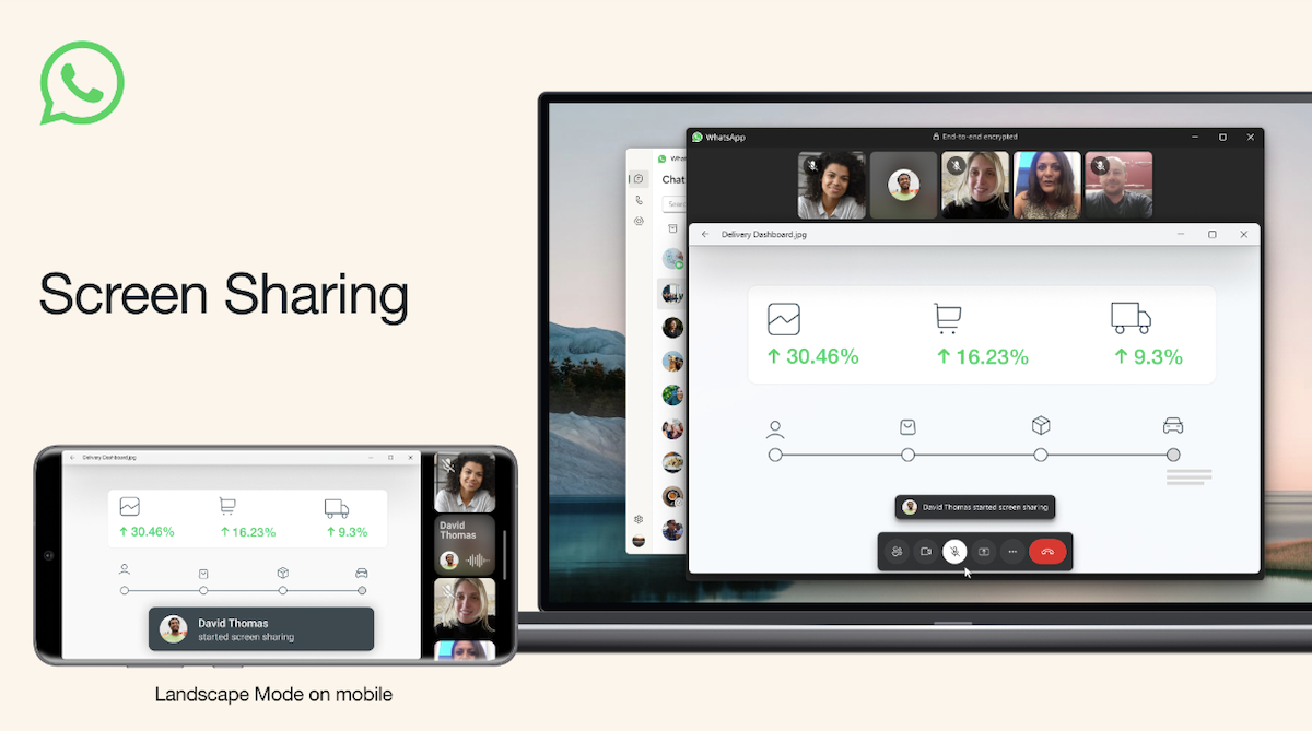 WhatsApp запускает функцию совместного использования экрана во время  видеозвонка - Новости