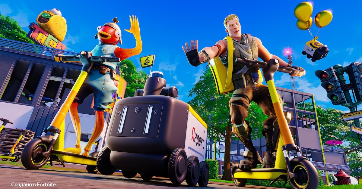 У Яндекс Еды появился свой остров в Fortnite