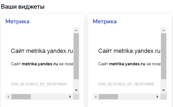 Не работает Метрика