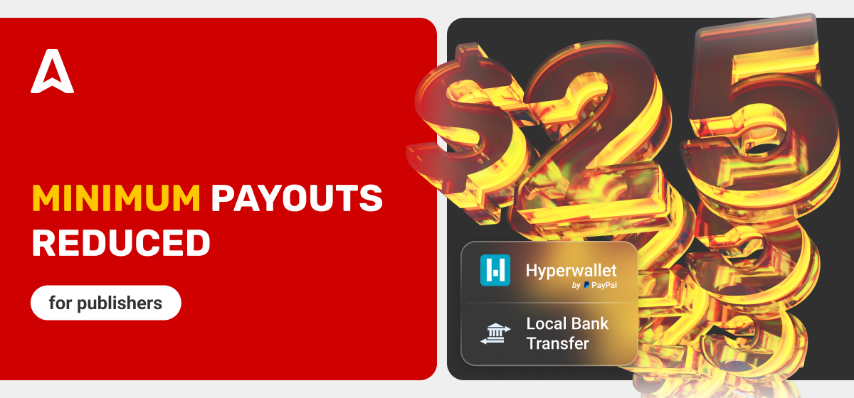 Выплаты ниже с PayPal в Adsterra