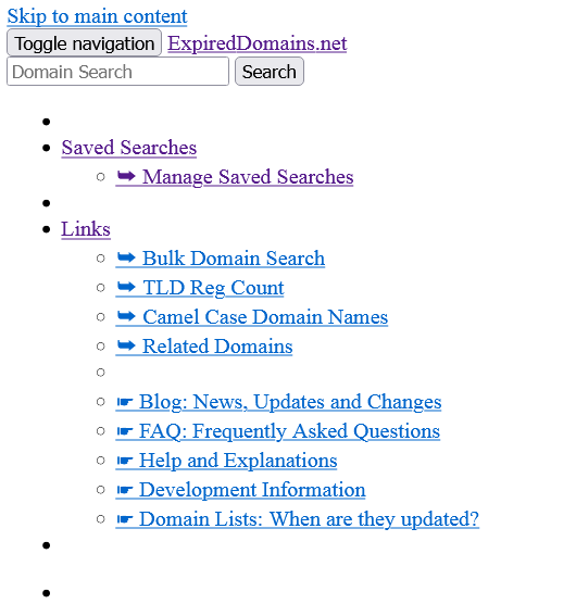 Homepage » ExpiredDomains.net